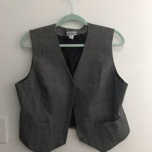 Tuxedo inspired vest shirt